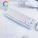 Attack Shark X68 Wired RGB Mechanical Keyboard - Magnetic Switch - Pink - Red Contours