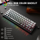 Attack Shark X68Pro Tri-Mode RGB Mechanical Keyboard – Magnetic Switch – Moon Night