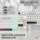 Attack Shark X86 CNC Tri-Mode RGB Mechanical Keyboard – Matcha Switch – Arabic – Starry White Attack Shark X86 CNC Tri-Mode RGB Mechanical Keyboard – Matcha Switch – Arabic – Starry White