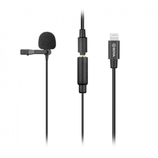 Boya Clip-on Lavalier Microphone for iOS devices - BY-M2 Boya Clip-on Lavalier Microphone for iOS devices - BY-M2