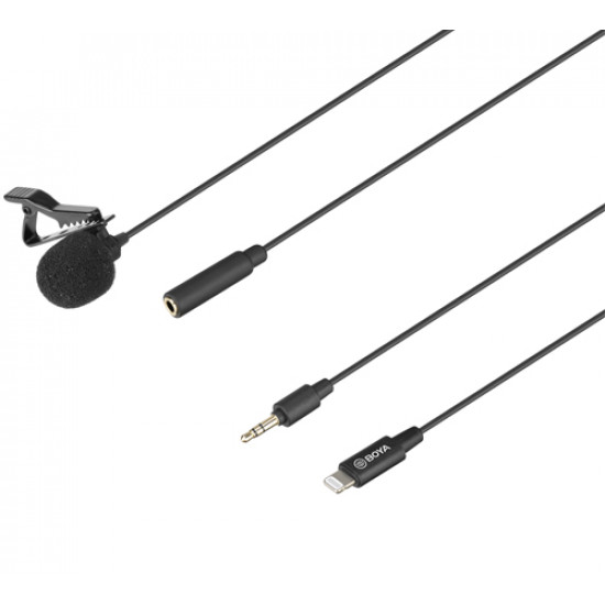 Boya Clip-on Lavalier Microphone for iOS devices - BY-M2 Boya Clip-on Lavalier Microphone for iOS devices - BY-M2