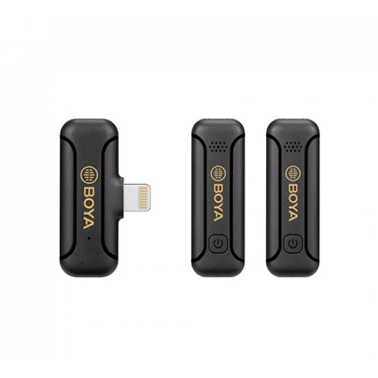 Boya Mini 2.4GHz Wireless Microphone For iPhone - BY-WM3T2-D2 Boya Mini 2.4GHz Wireless Microphone For iPhone - BY-WM3T2-D2