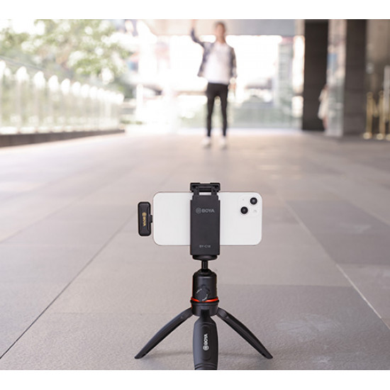 Boya Mini 2.4GHz Wireless Microphone For iPhone - BY-WM3T2-D2 Boya Mini 2.4GHz Wireless Microphone For iPhone - BY-WM3T2-D2