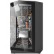 darkFlash DY470 ATX Case with 4 Fans - Black