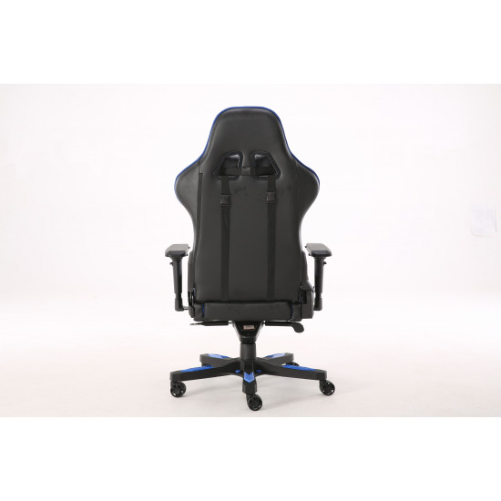 Devo Gaming Chair - Fliktik Carbon Fiber Blue Devo Gaming Chair - Fliktik Carbon Fiber Blue