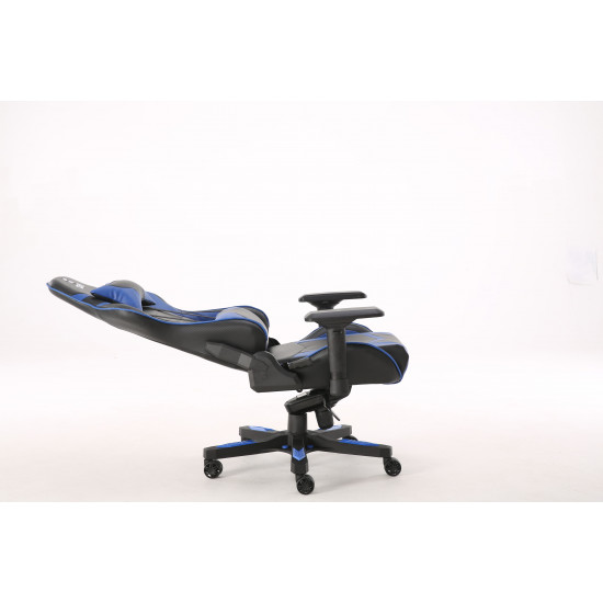 Devo Gaming Chair - Fliktik Carbon Fiber Blue Devo Gaming Chair - Fliktik Carbon Fiber Blue