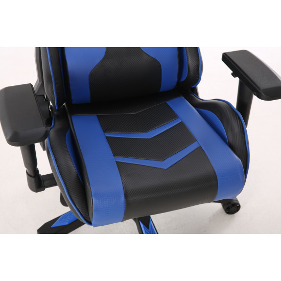 Devo Gaming Chair - Fliktik Carbon Fiber Blue Devo Gaming Chair - Fliktik Carbon Fiber Blue
