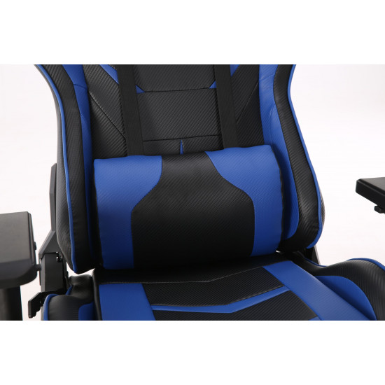 Devo Gaming Chair - Fliktik Carbon Fiber Blue Devo Gaming Chair - Fliktik Carbon Fiber Blue