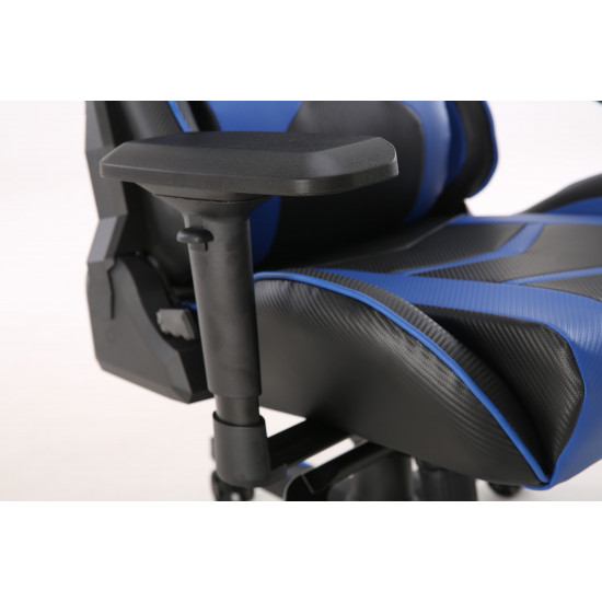 Devo Gaming Chair - Fliktik Carbon Fiber Blue Devo Gaming Chair - Fliktik Carbon Fiber Blue