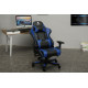 Devo Gaming Chair - Fliktik Carbon Fiber Blue Devo Gaming Chair - Fliktik Carbon Fiber Blue