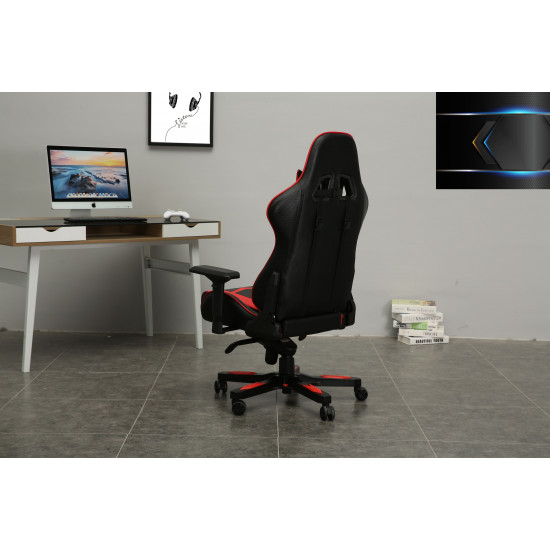 Devo Gaming Chair - Fliktik Carbon Fiber Red Devo Gaming Chair - Fliktik Carbon Fiber Red