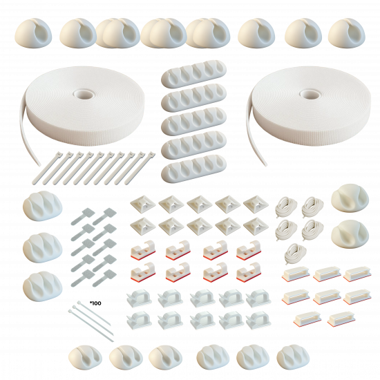 Devo Repair - Cable Management Kit - White Devo Repair - Cable Management Kit - White