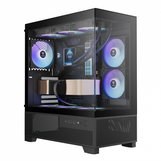 Gamdias AURA GC12 ARGB Case - Black Gamdias AURA GC12 ARGB Case - Black