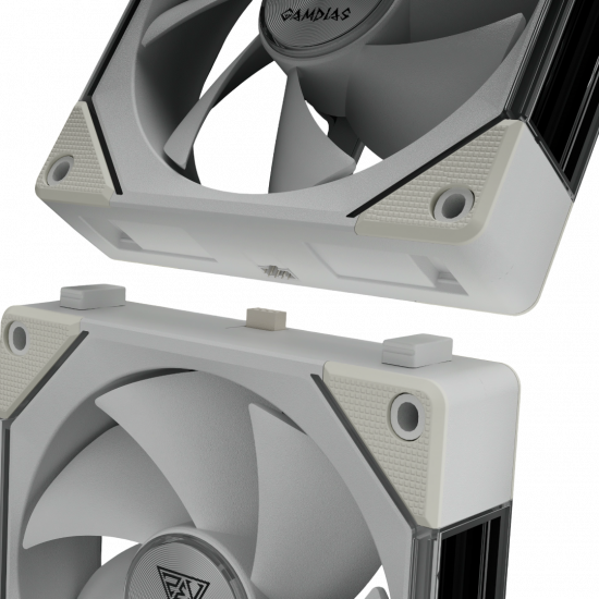 Gamdias Aeolus P2-1203 Fan - White Gamdias Aeolus P2-1203 Fan - White