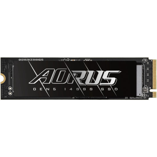 Gigabyte Aorus Gen5 14000 NVMe M.2 2280 SSD - 2TB Gigabyte Aorus Gen5 14000 NVMe M.2 2280 SSD - 2TB