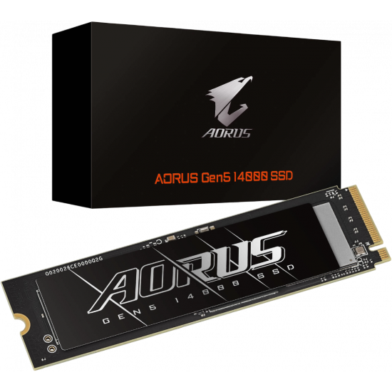Gigabyte Aorus Gen5 14000 NVMe M.2 2280 SSD - 2TB Gigabyte Aorus Gen5 14000 NVMe M.2 2280 SSD - 2TB