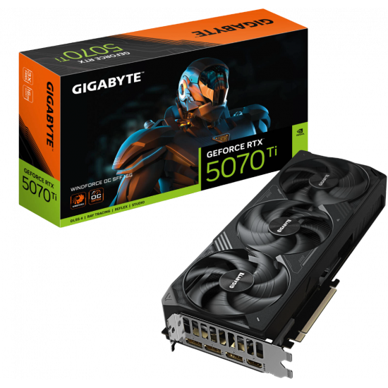 Gigabyte GeForce RTX 5070 Ti Windforce OC SFF 16GB GDDR7 GPU Gigabyte GeForce RTX 5070 Ti Windforce OC SFF 16GB GDDR7 GPU