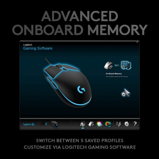 Logitech G PRO Wired Gaming Mouse - Hero Logitech G PRO Wired Gaming Mouse - Hero