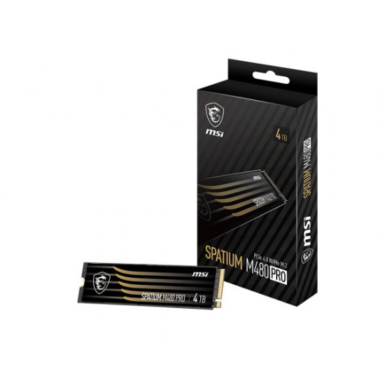 MSI Spatium M480 Pro PCIe 4.0 NVMe M.2 4TB SSD MSI Spatium M480 Pro PCIe 4.0 NVMe M.2 4TB SSD