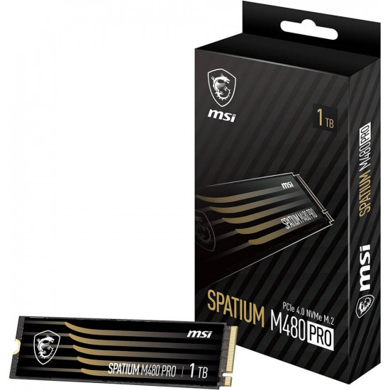 Msi Spatium M480 PRO PCIe 4.0 M2 NVMe - 1TB Msi Spatium M480 PRO PCIe 4.0 M2 NVMe - 1TB