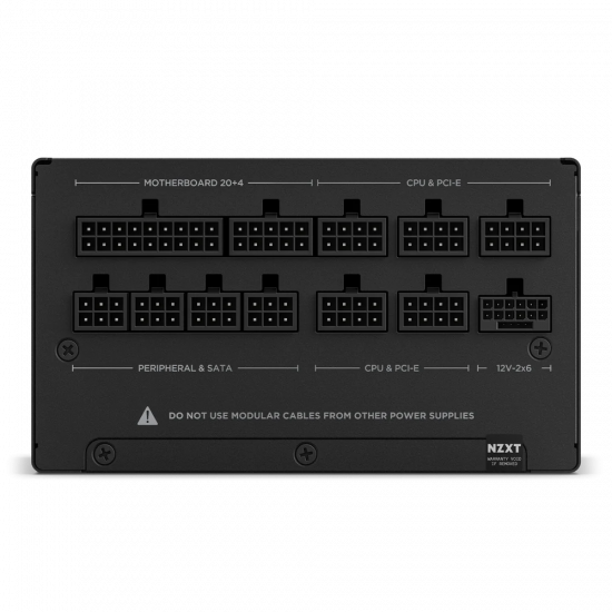 NZXT 3.1 80+Gold 850W Fully Modular PSU - Black NZXT 3.1 80+Gold 850W Fully Modular PSU - Black