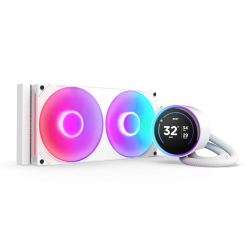 NZXT Kraken Elite 280mm RGB Cooler with Controller - White