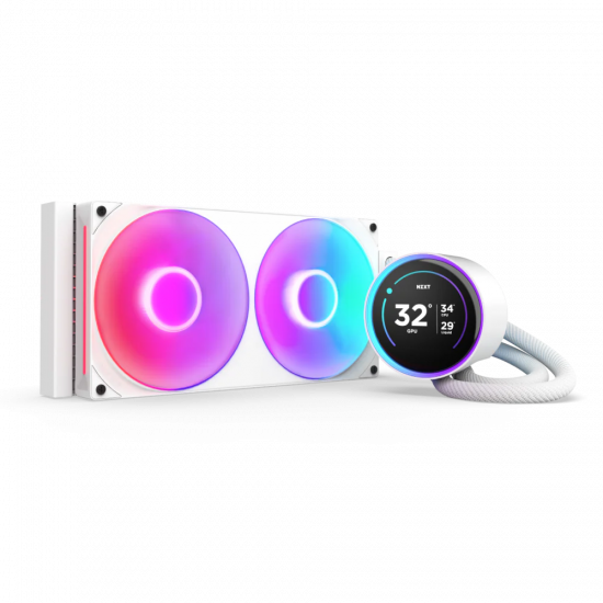 NZXT Kraken Elite 280mm RGB Cooler with Controller - White