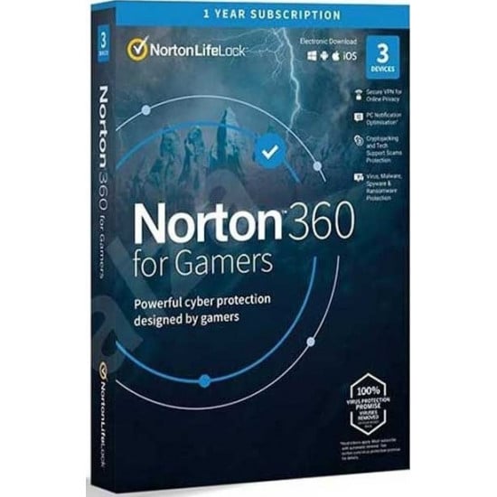 Norton 360 for Gamers 1 user 3 device - 12 months Norton 360 for Gamers 1 user 3 device - 12 months