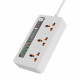 Porodo 4 AC Power Socket with USB A x2 USB C x4 UK 3M Wire - White Porodo 4 AC Power Socket with USB A x2 USB C x4 UK 3M Wire - White