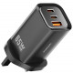 Porodo PD 65W GaN UK 3 Ports Fast Charger - Black Porodo PD 65W GaN UK 3 Ports Fast Charger - Black