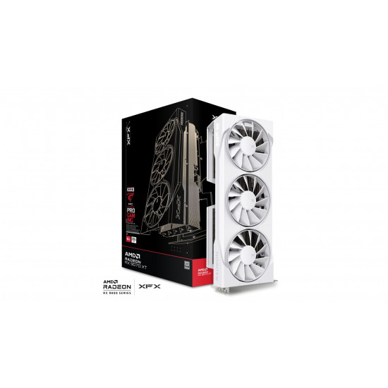 XFX Swift RX 9070 XT 16GB 3xDP G6 GPU - White XFX Swift RX 9070 XT 16GB 3xDP G6 GPU - White