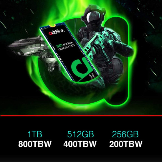 Addlink S68 NVMe M.2 - 512GB Addlink S68 NVMe M.2 - 512GB