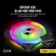 Corsair iCUE QL140 RGB 140mm PWM fan 2 pack - Black Corsair iCUE QL140 RGB 140mm PWM fan 2 pack - Black
