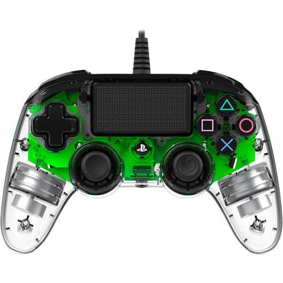 Nacon PS4 Wired Compact Controller - Clear Green Nacon PS4 Wired Compact Controller - Clear Green