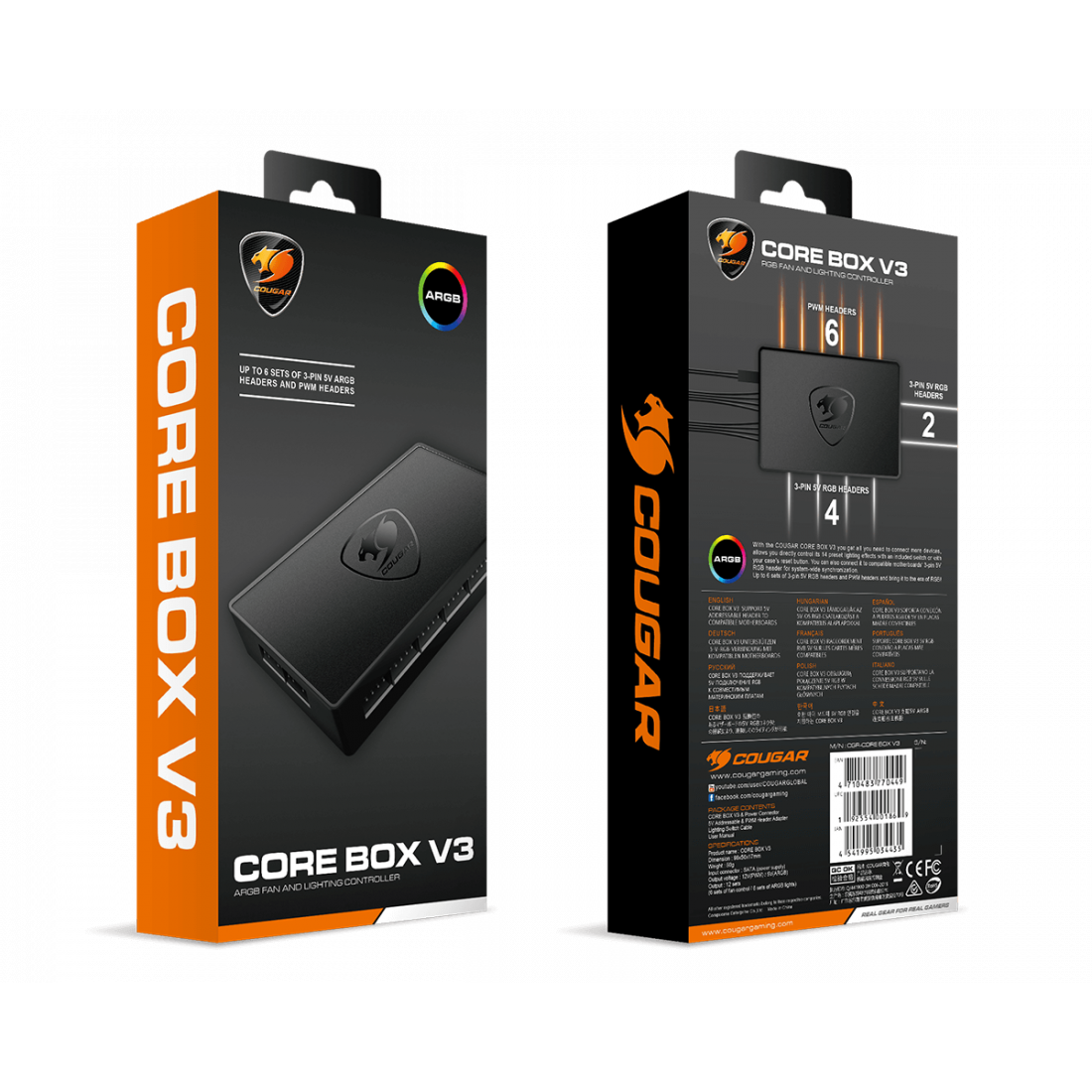 Core box. Core Box v3. Cougar Core Box c. Cougar Core Box v3 ARGB. Контроллер подсветки cougar Core Box..