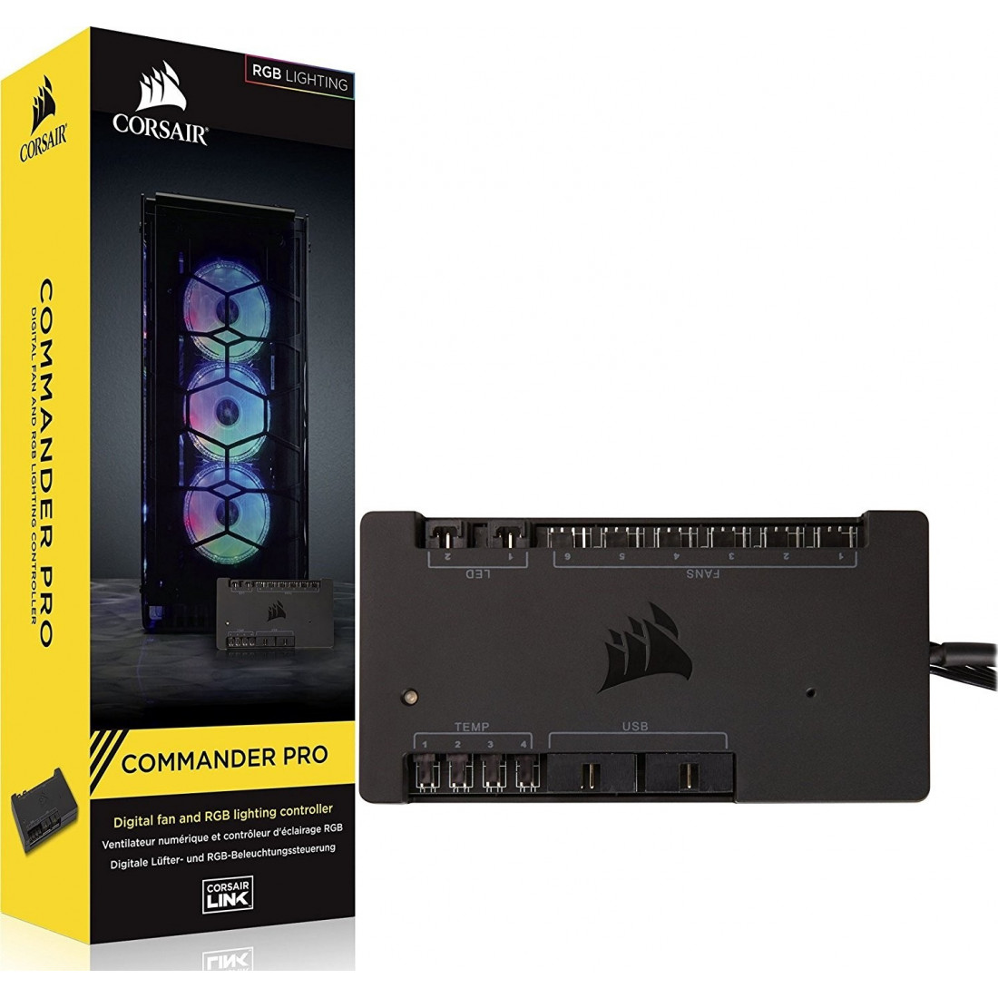 Corsair iCUE Commander PRO Smart RGB Lighting and Fan Speed Controller