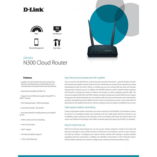 D-Link N300 WI-FI Router