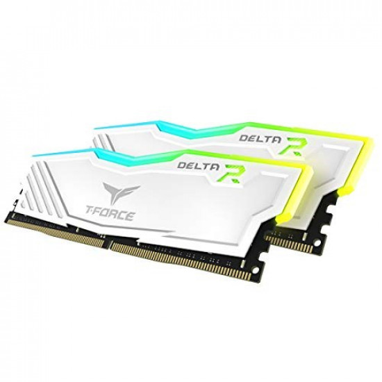 TeamGroup T-Force Delta DDR4 16gb - 3600Mhz (2x8gb) RGB - White TeamGroup T-Force Delta DDR4 16gb - 3600Mhz (2x8gb) RGB - White