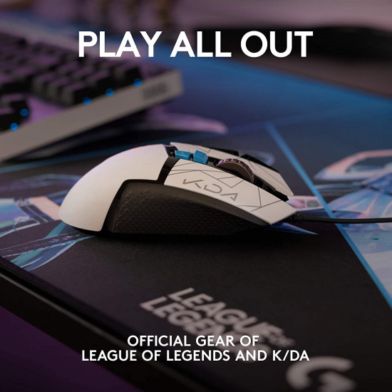 Logitech G502 Hero League of Legends K/DA Gaming Mouse Logitech G502 Hero League of Legends K/DA Gaming Mouse