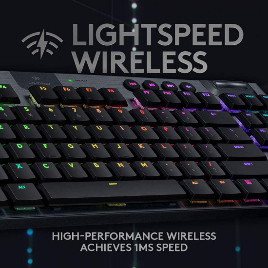 Logitech G915 TKL Lightspeed Wireless RGB Mechanical Gaming Keyboard - GL Clicky Logitech G915 TKL Lightspeed Wireless RGB Mechanical Gaming Keyboard - GL Clicky