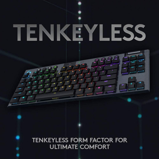Logitech G915 TKL Lightspeed Wireless RGB Mechanical Gaming Keyboard - GL Clicky Logitech G915 TKL Lightspeed Wireless RGB Mechanical Gaming Keyboard - GL Clicky