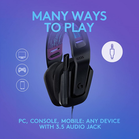 Logitech G335 PC Gaming Headset - Black Logitech G335 PC Gaming Headset - Black
