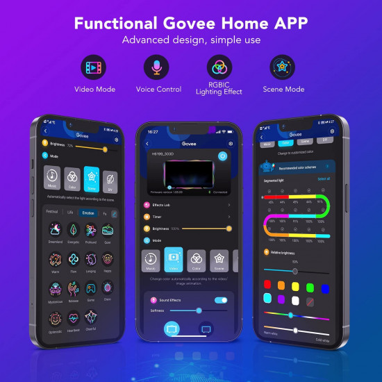 Govee Immersion Wi-Fi TV Backlights Govee Immersion Wi-Fi TV Backlights