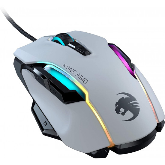 Roccat Kone Aimo Remastered Mouse - White Roccat Kone Aimo Remastered Mouse - White