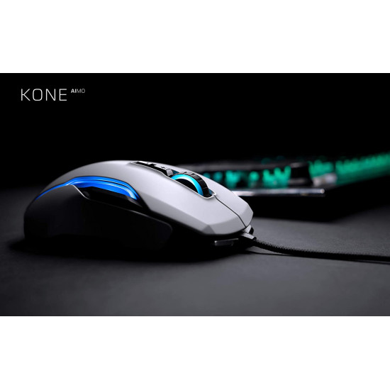 Roccat Kone Aimo Remastered Mouse - White Roccat Kone Aimo Remastered Mouse - White