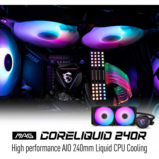 MSI MAG CORELIQUID 240R 2 ARGB fans MSI MAG CORELIQUID 240R 2 ARGB fans
