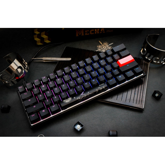 Ducky Mecha One 2 Mini RGB 60% - Cherry Speed Silver Ducky Mecha One 2 Mini RGB 60% - Cherry Speed Silver