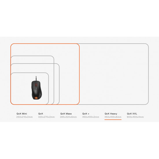 Steelseries QCK Heavy Black Gaming Mousepad