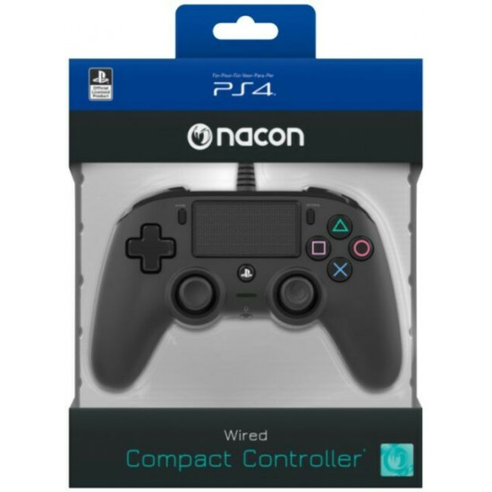 Nacon PS4 Wired Compact Controller - Black