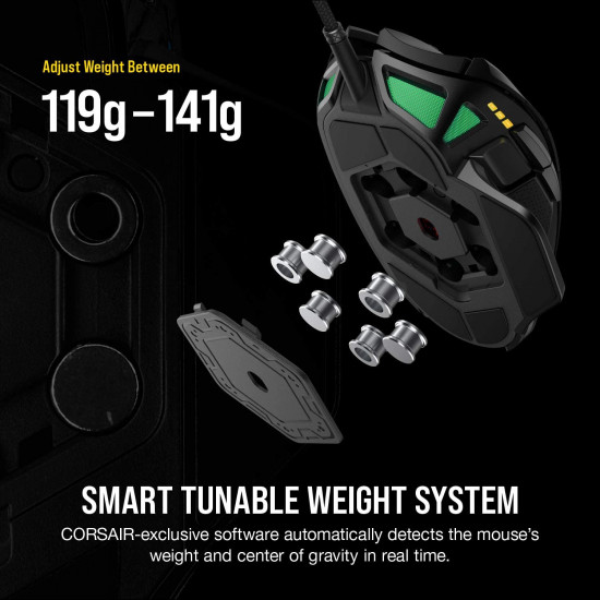 Corsair Nightsword RGB, Performance Tunable FPS/MOBA Gaming Mouse Corsair Nightsword RGB, Performance Tunable FPS/MOBA Gaming Mouse
